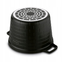 GARNEK do gotowania NA PARZE parowar 6,3 L INDUKCJA Brick Marble Starke Pro