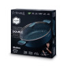 PATELNIA Z DWOMA UCHWYTAMI POKRYWĄ 28cm INDUKCJA StarkePro Double NIEBIESKA