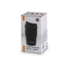 KUBEK TERMICZNY termos na kawę herbatę 330 ml Elliot KönigHOFFER CZARNY