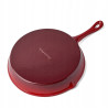 PATELNIA ŻELIWNA emaliowana z uchwytem wylewkami 24 cm KonigHOFFER WIŚNIOWA