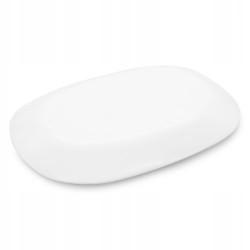 Szklany PÓŁMISEK prostokątny talerz do serwowania 23 cm Opal Modern BIAŁY