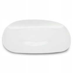 Szklany PÓŁMISEK prostokątny talerz do serwowania 30 cm Opal Modern BIAŁY