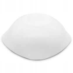 Szklana SALATERKA kwadratowa miska na sałatkę zupę 16,5cm Opal Modern BIAŁA