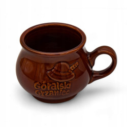 KOMPLET zestaw 2x kamionkowy KUBEK 300 ml na grzane wino Z PODGRZEWACZEM