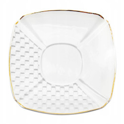 KOMPLET porcelanowych FILIŻANEK 240 ml z PODSTAWKAMI 6+6 12 el. Bella Fiore