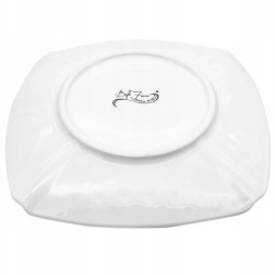 KOMPLET porcelanowych FILIŻANEK 240 ml z PODSTAWKAMI 6+6 12 el. Bella Fiore