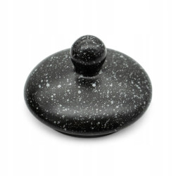 DZBANEK z PODGRZEWACZEM podstawką imbryk 1 l Bella Fiore CZARNY MARMUR