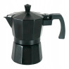 KAWIARKA kafetiera aluminiowa na 9 FILIŻANEK 450 ml Negra Domotti CZARNA