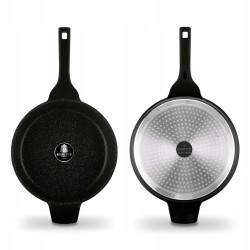 KOMPLET GARNKÓW z pokrywkami + PATELNIA + RONDEL 10 el Brick Marble Starke