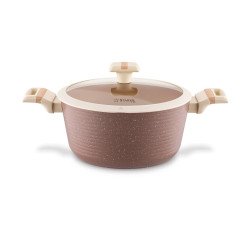 KOMPLET 3 szt. GARNKÓW z pokrywkami + 2x PATELNIA 10 el Coretto Starke Pro