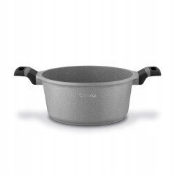 KOMPLET 3 GARNKÓW z pokrywkami + RONDEL + PATELNIA 10 el Musse Grey Starke