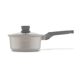 KOMPLET 3 GARNKÓW pokrywy + RONDEL + PATELNIA 10 el Stoneware Marble Starke