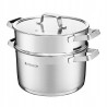 GARNEK stalowy do gotowania NA PARZE 20 cm 2,5 L Kitchen Pro Ambition