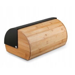 CHLEBAK GEOMETRIC BAMBUSOWY CZARNY pojemnik na pieczywo KonigHOFFER