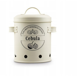 Komplet , Zestaw POJEMNIKÓW KUCHENNYCH NA WARZYWA BEŻOWE metalowe