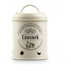 Komplet , Zestaw POJEMNIKÓW KUCHENNYCH NA WARZYWA BEŻOWE metalowe