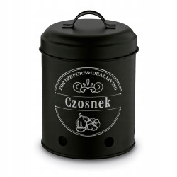 Zestaw 3 METALOWYCH POJEMNIKÓW kuchennych ziemniaki cebula czosnek Tadar