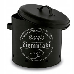 Zestaw 3 METALOWYCH POJEMNIKÓW kuchennych ziemniaki cebula czosnek Tadar