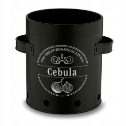 Zestaw 3 METALOWYCH POJEMNIKÓW kuchennych ziemniaki cebula czosnek Tadar